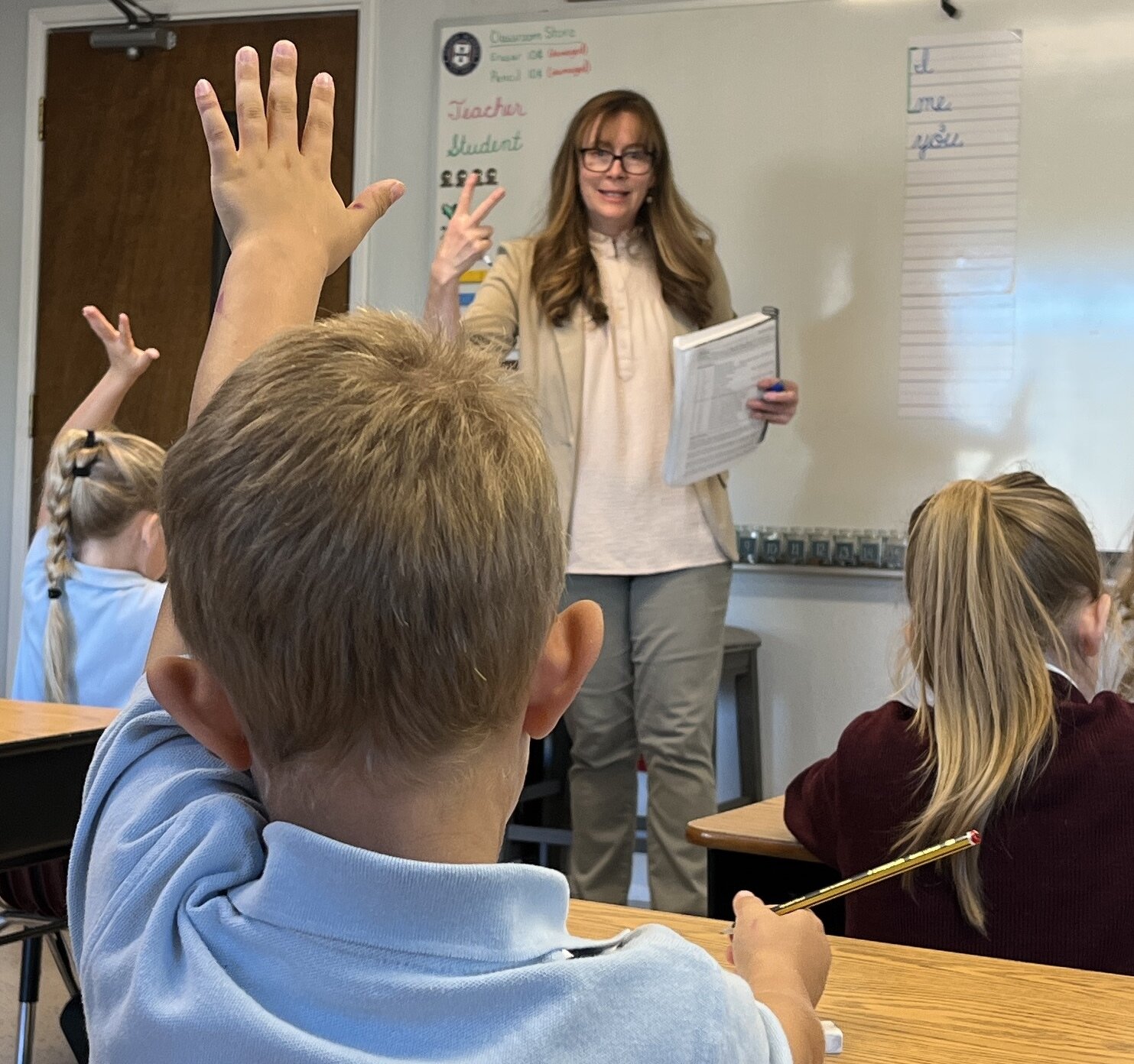 Classical Christian school classroom in Roseburg, Oregon